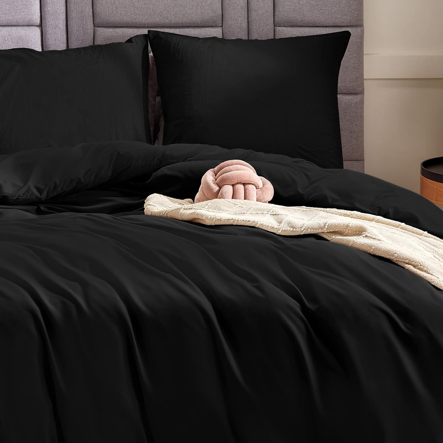 Detalle 2 de WAVVE Parure de lit 220 x 240 Noir
