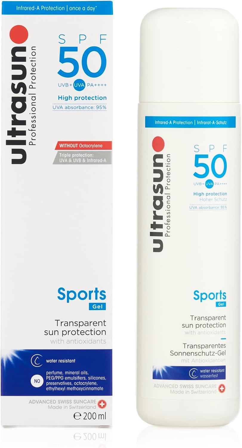Detalle de ultrasun Very High SPF 50 Sunscreen Sun Protection Sports Gel (200 ml)