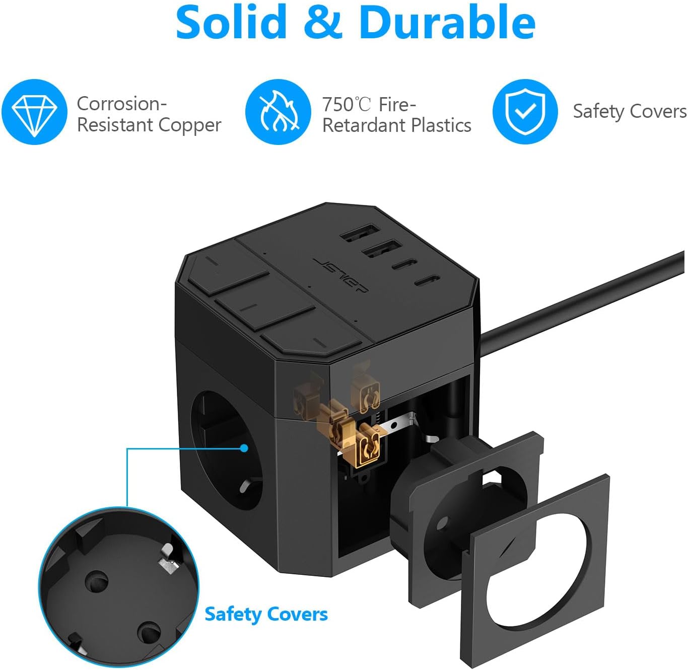 Thumbnail 5 de JSVER Multiprise Cube USB C 3680W 16A