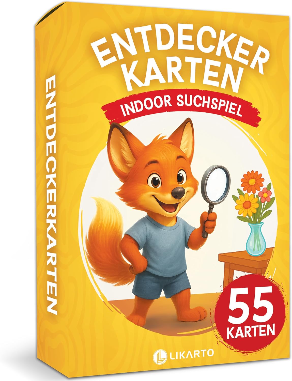 Detalle de LIKARTO Entdeckerkarten Kinder Indoor - 55 Spielkarten