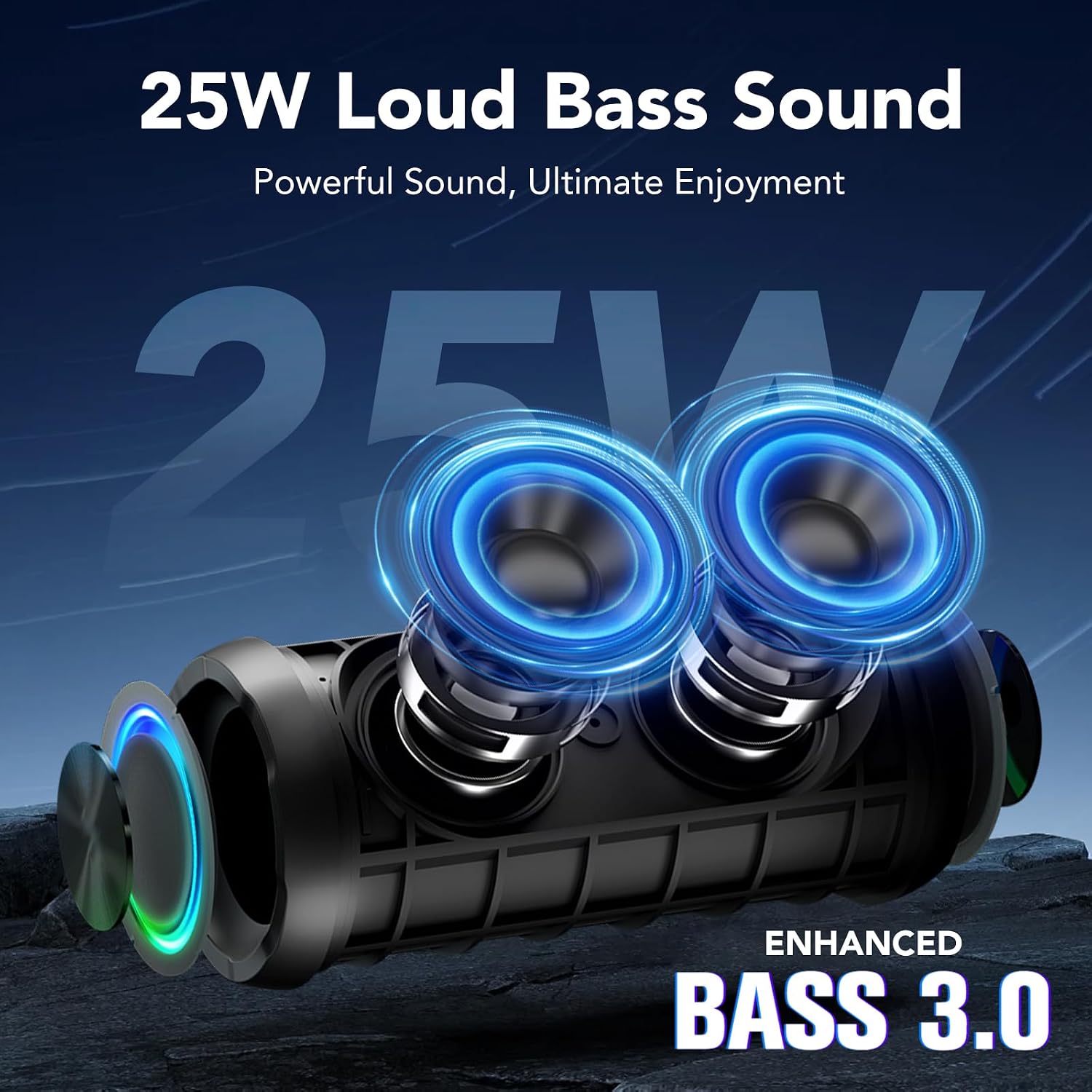 Detalle 2 de TIMU Portable Bluetooth Speaker Powerful Sound