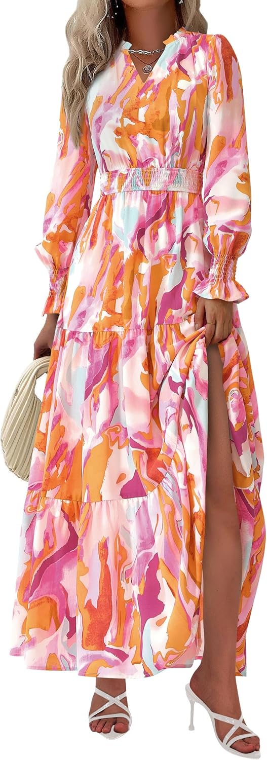 Thumbnail 6 de PRETTYGARDEN Women's Floral Maxi Dress