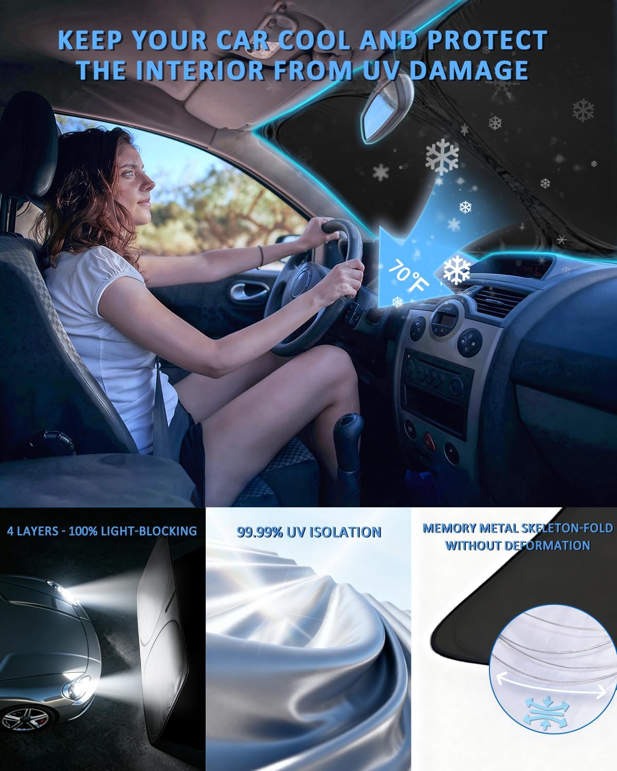 Thumbnail 2 de Honda Civic Windshield Sun Shade 2016–2021