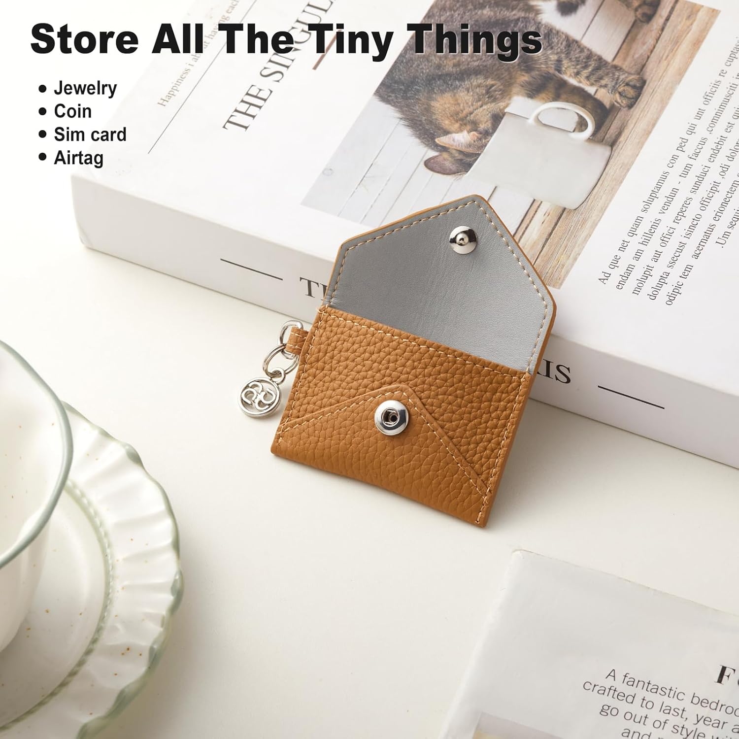 Thumbnail 5 de GOODAYY Genuine Leather Mini Coin Pouch with Spring Ring – Compact, versatile accessory