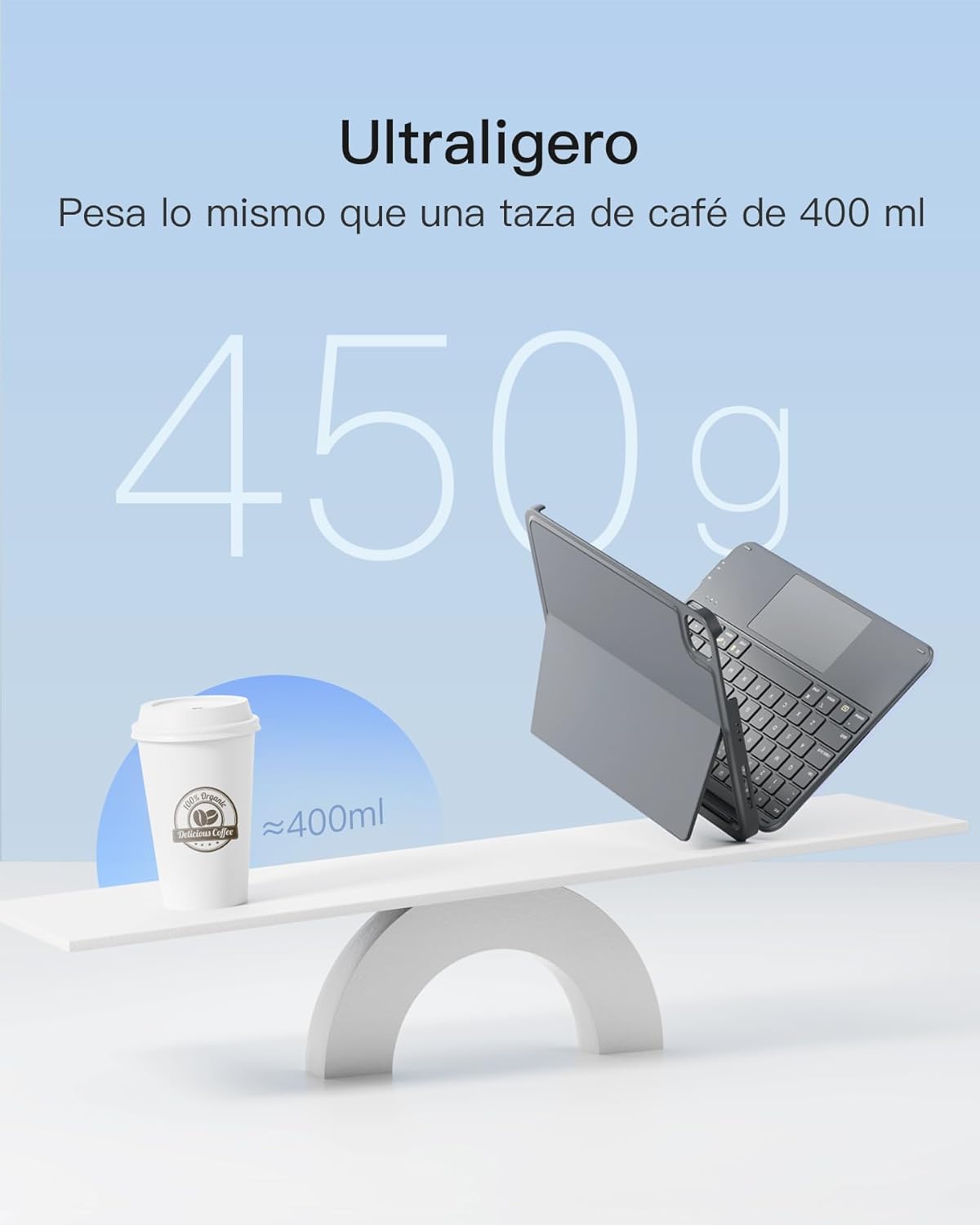 Detalle de Inateck AceTouch Teclado ultraligero 11"