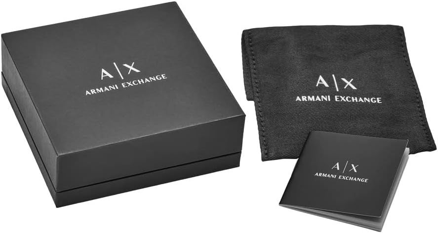Thumbnail 3 de Armani Exchange bracelet homme en acier inoxydable doré à fermoir mousqueton