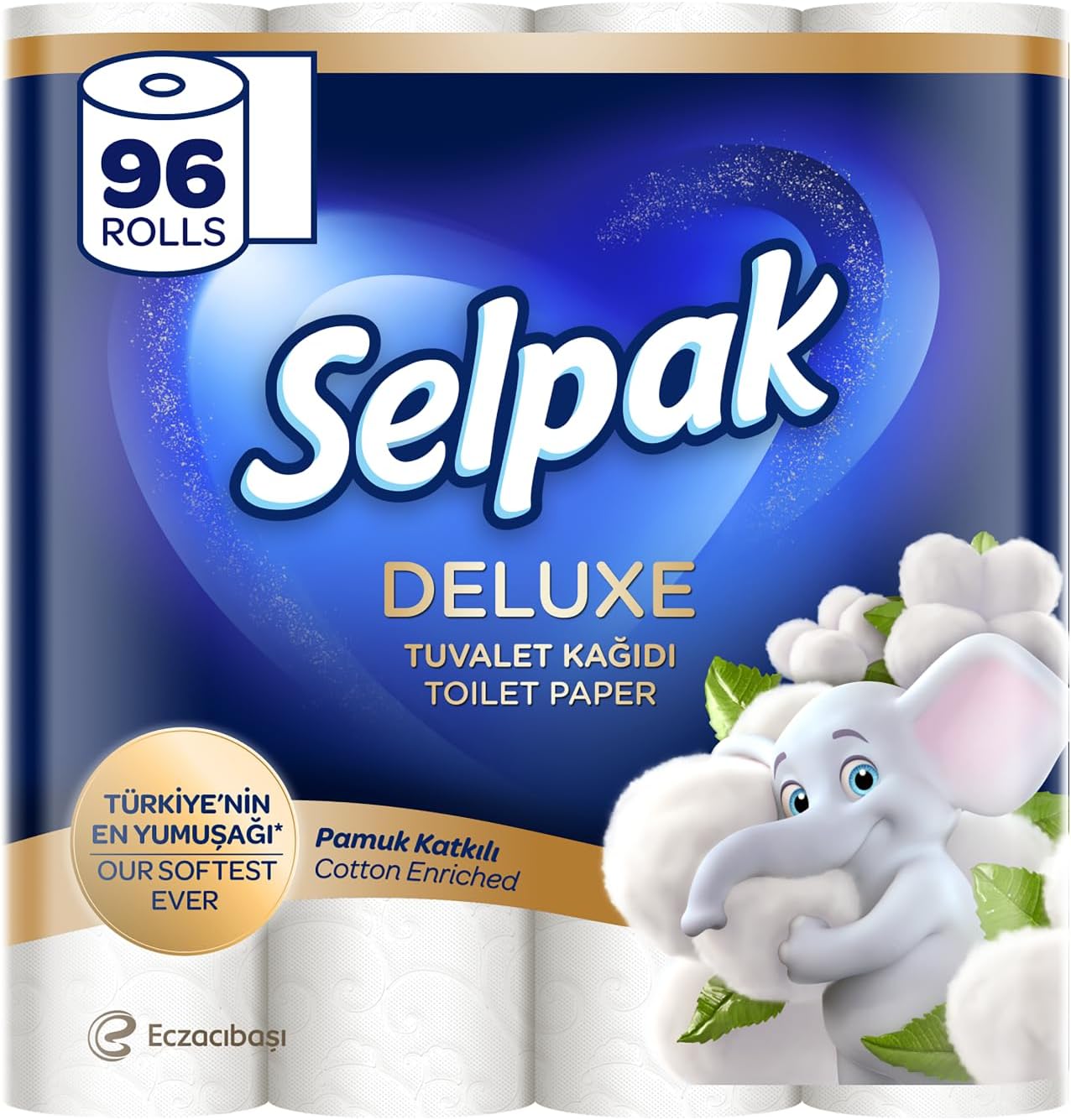 Selpak Deluxe 3-lagig 96 Rollen 📄