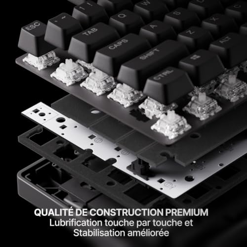 Detalle de SteelSeries Apex Pro TKL Gen 3: Clavier mécanique sans filomatique Aux OmniPoint 3.0 et OLED en FR AZERTY