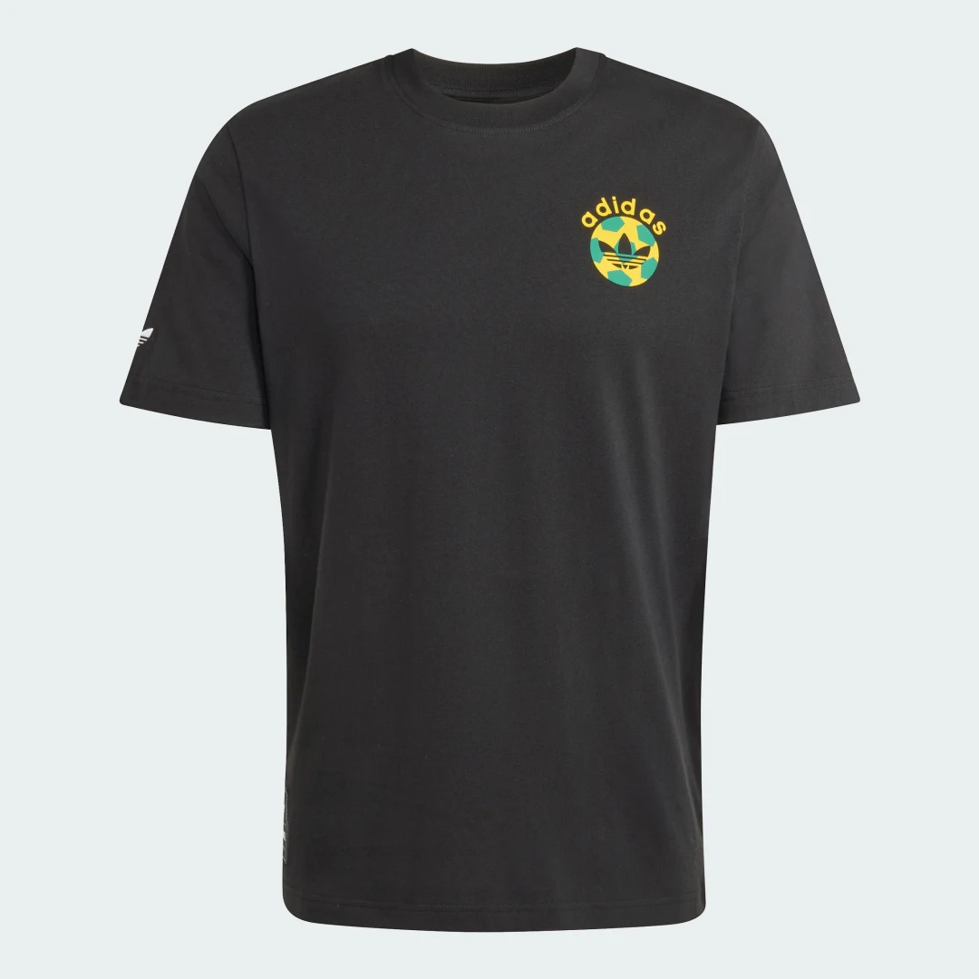 Detalle de Camiseta Archive Football Graphic de Adidas – negro, estilo clásico y versátil