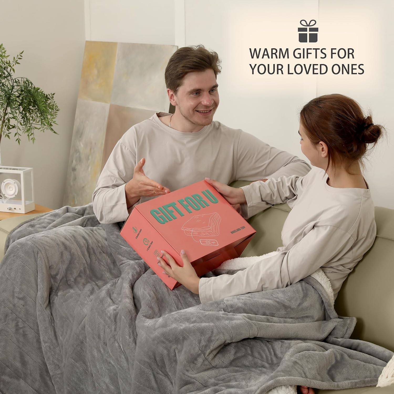 Detalle 2 de ESTINGO YCDM-EB8490 Queen Heated Blanket, 84 x 90 in, Dual Controls
