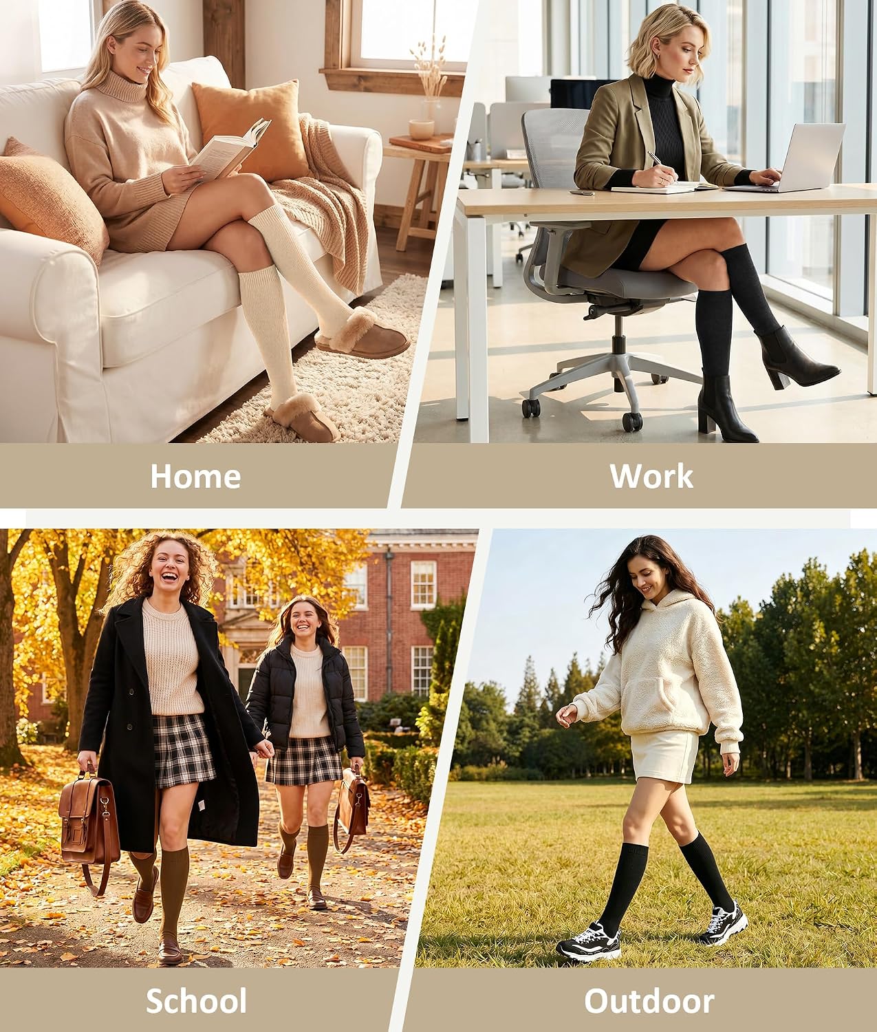 Thumbnail 5 de Justay Knee-High Socks Cotton