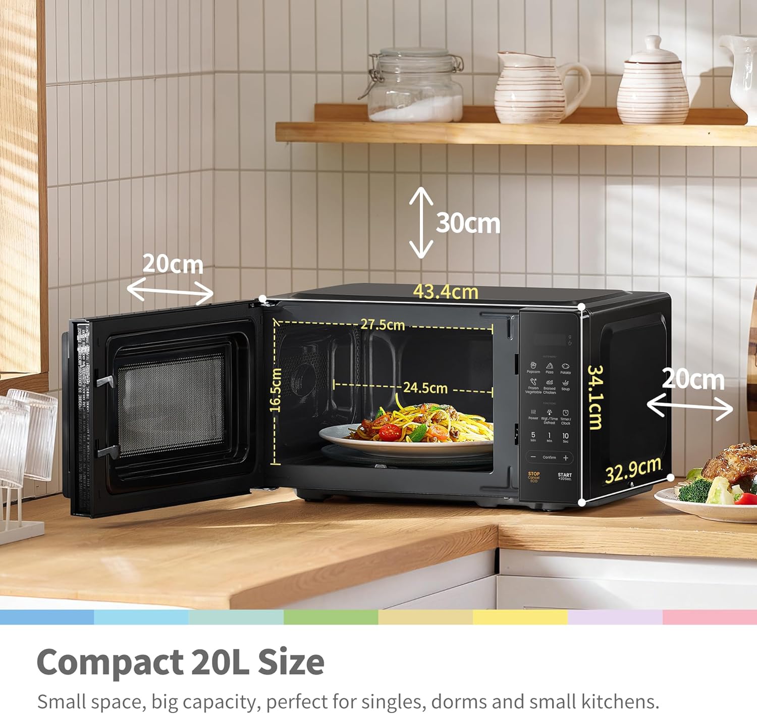 Thumbnail 1 de COMFEE' CMO-EM202NF 20L 700W microwave