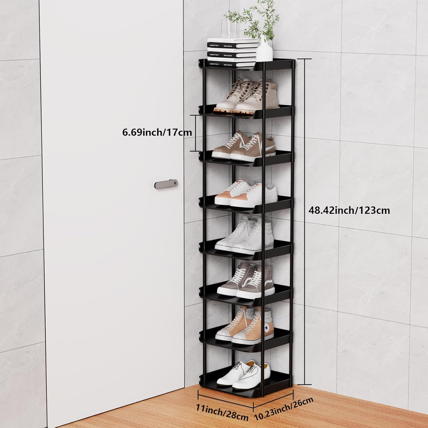 Thumbnail 2 de Altdnmaf shoe storage rack, 8-tier narrow