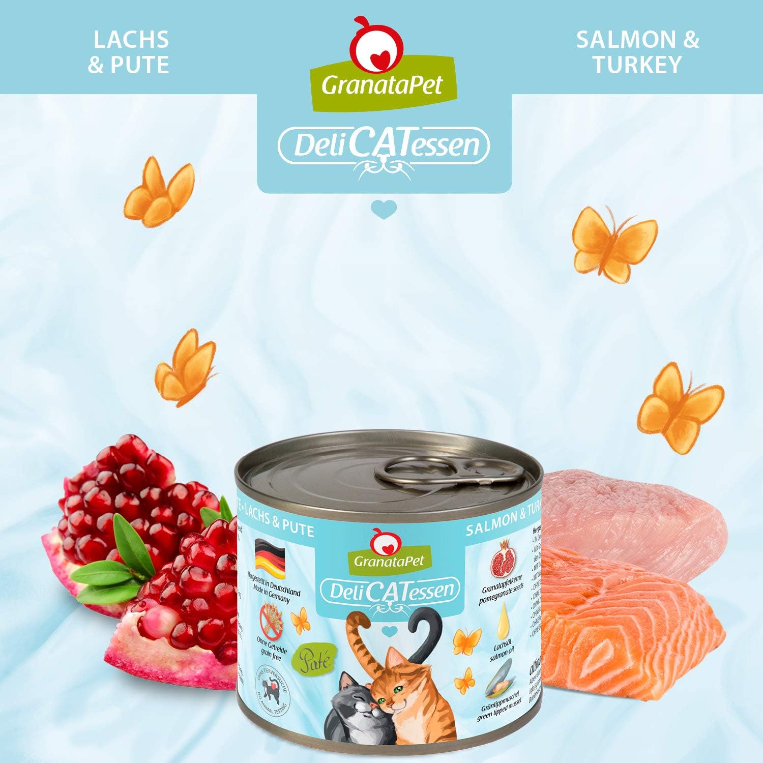 Thumbnail 1 de GranataPet DeliCatessen Lachs & Pute Nassfutter für Katzen (6 x 200 g) – getreidefrei & ohne Zuckerzusätze