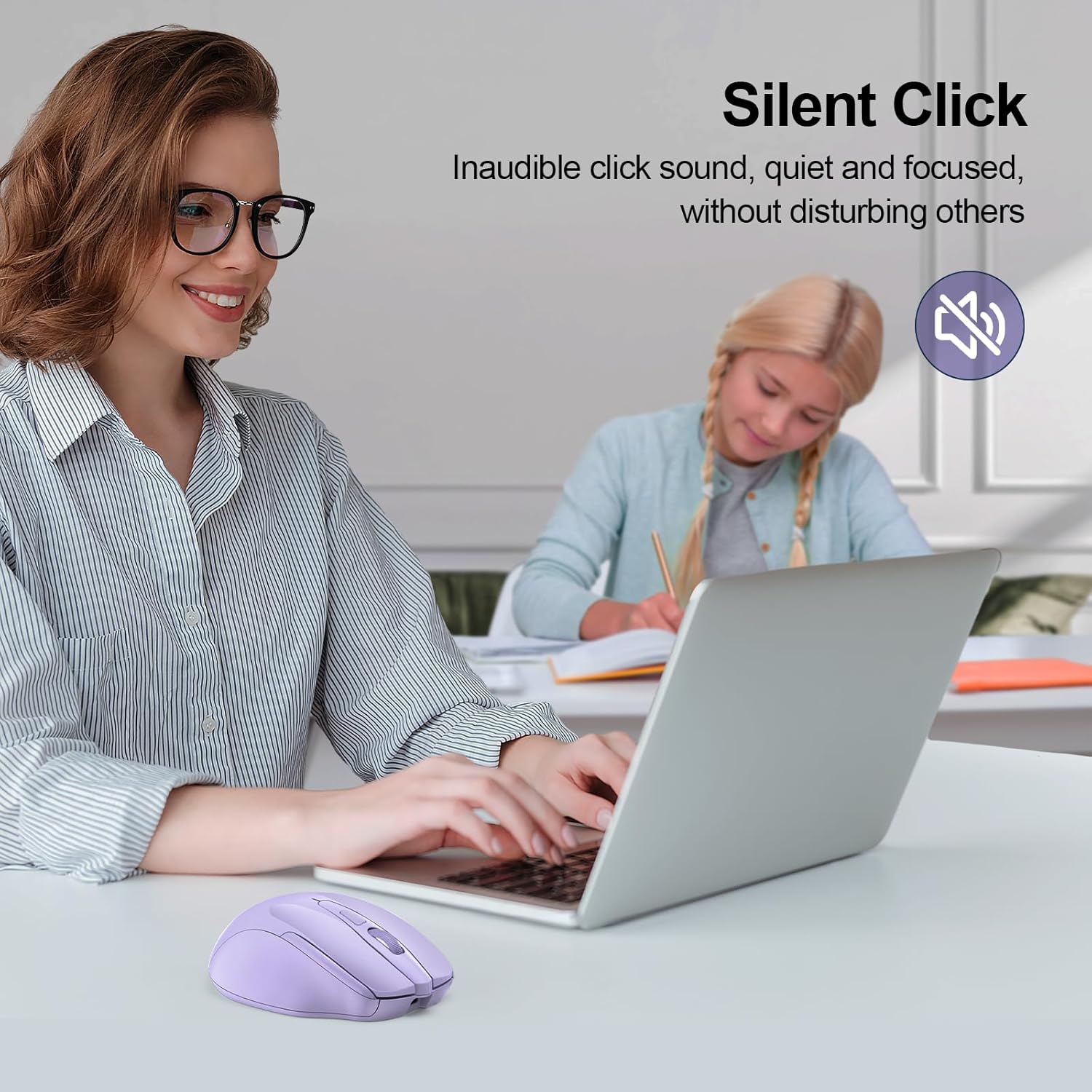 Thumbnail 4 de TECKNET Tri-Mode Rechargeable Bluetooth Mouse (BT 5.0/3.0 + 2.4G), 4800DPI, 6 Buttons