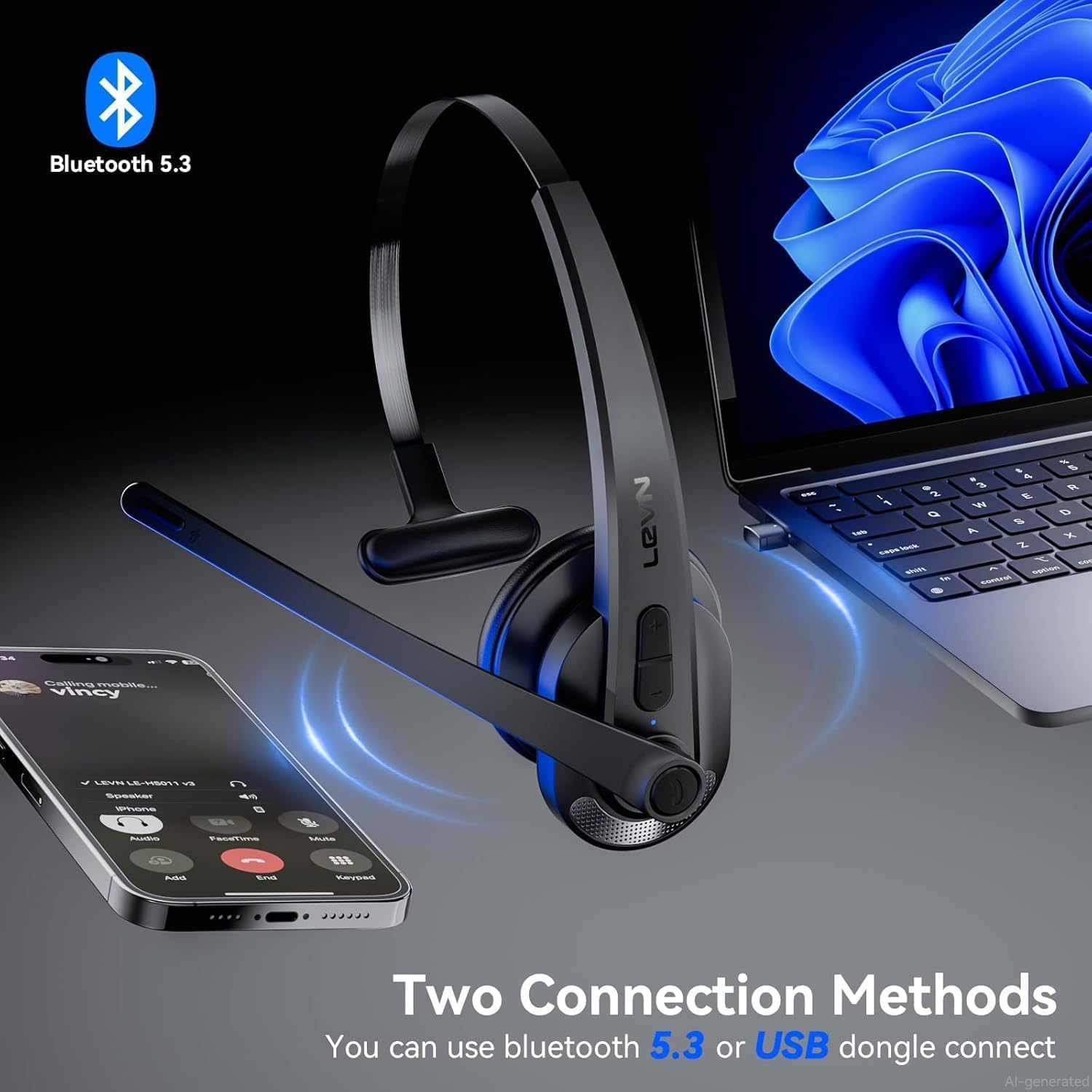 Detalle 2 de Wireless Headset with Mic
