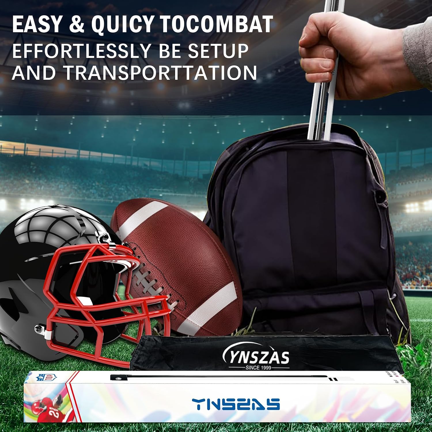 Thumbnail 4 de YNSZAS Football Kicking Tee Holder Stand, Portable All-Size Field Goal Tee