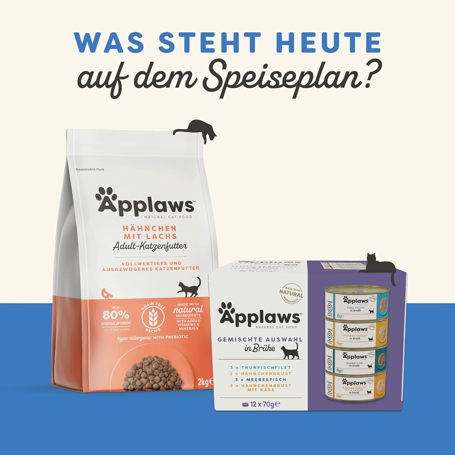 Thumbnail 6 de Applaws 100% natürliche Nass- & Kitten-Snack-Behandlung, Auswahlmultipack für ausgewachsene Katzen – 12 × 30 g Beutel