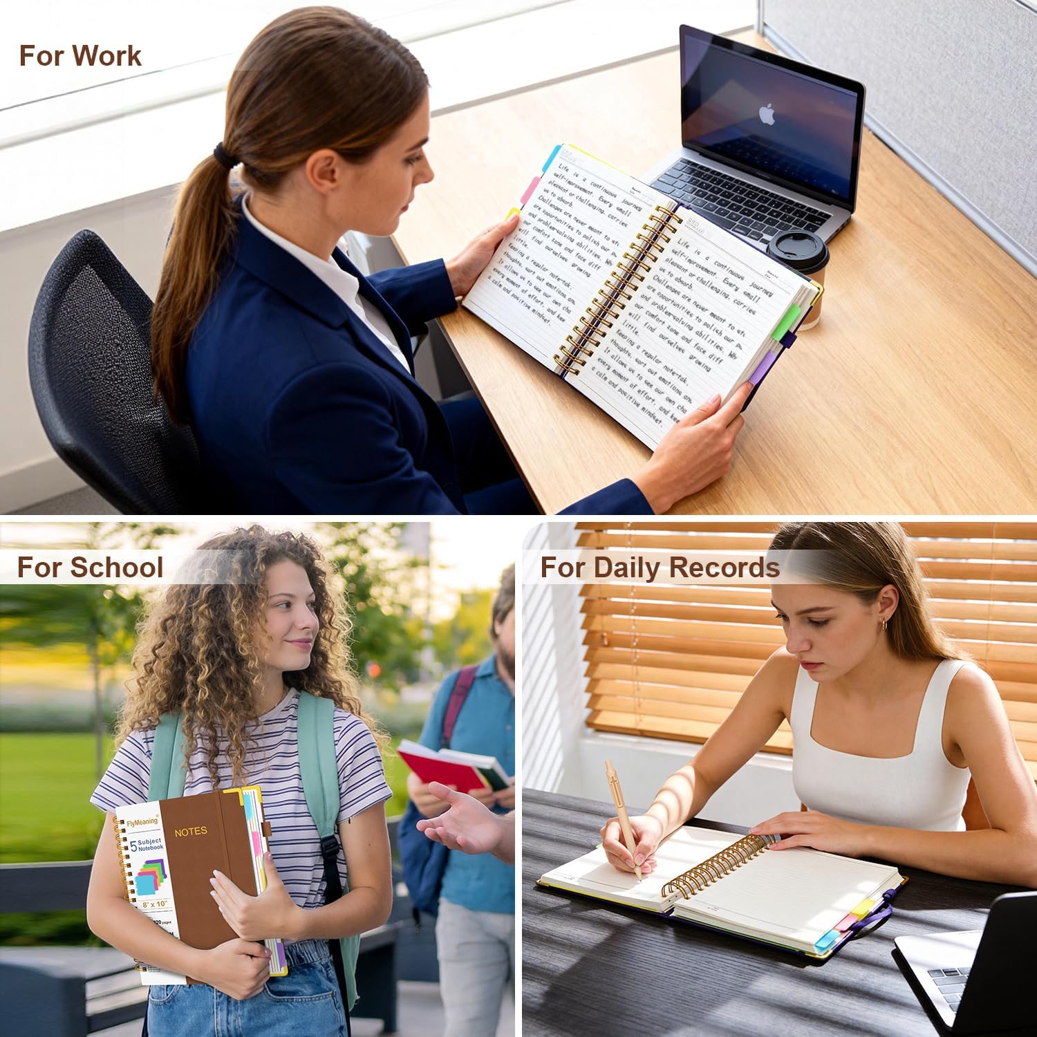 Thumbnail 6 de FlyMeaning Spiral Notebook, 320 Pages