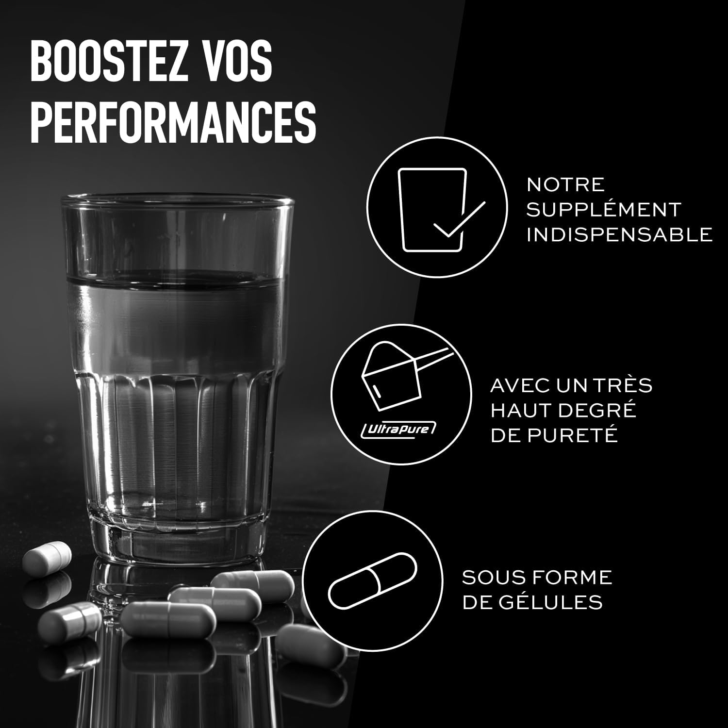 Detalle 2 de ESN Creatine Giga Caps Standard 300 (300 gélules) – monohydrate de créatine