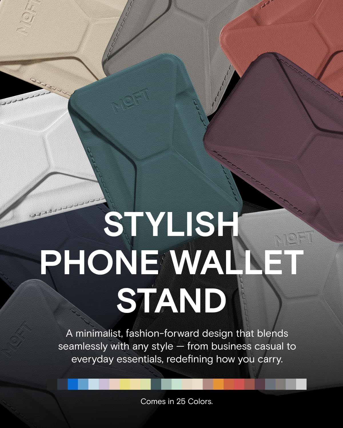 Thumbnail 6 de MOFT Magnetic Wallet Stand (MOVAS Vegan Leather) for iPhone 17/16/15/14/13/12 Series with MagSafe