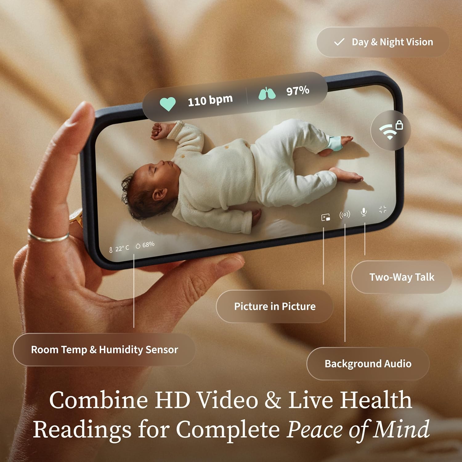 Thumbnail 2 de Owlet Dream Duo 3rd Gen Smart Baby Monitor