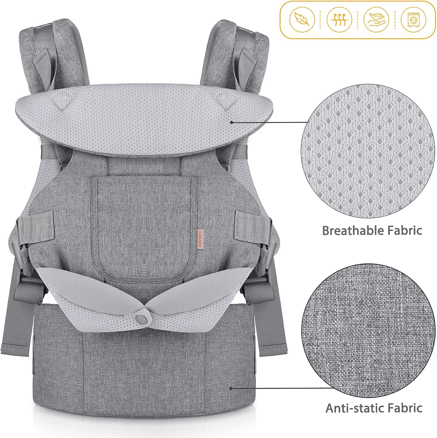 Thumbnail 4 de GAGAKU Porte-bébé Advanced 4-en-1 : confort et polyvalence pour bébé 0–36 mois