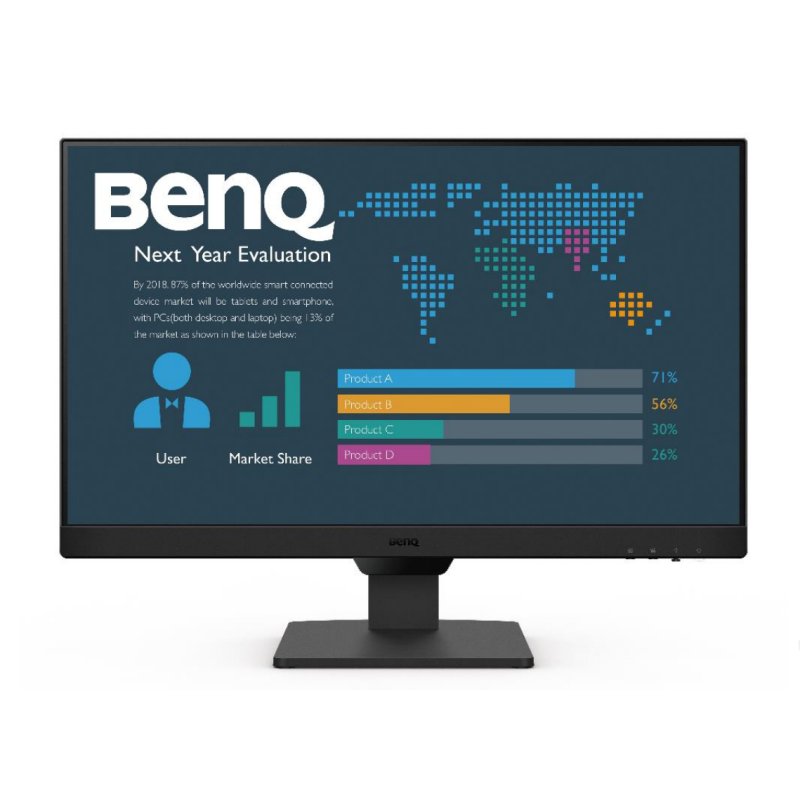 Detalle de Monitor BenQ 23.8" (1080p, 100 Hz, IPS) con Low Blue Light, Flicker Free y Altavoces