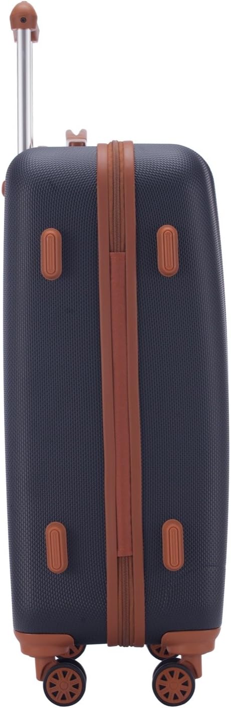 Detalle de HAUPTSTADTKOFFER Wannsee : Valise Moyenne Rigide 63 L, 4 Roues TSA, Bleu foncé / Marron