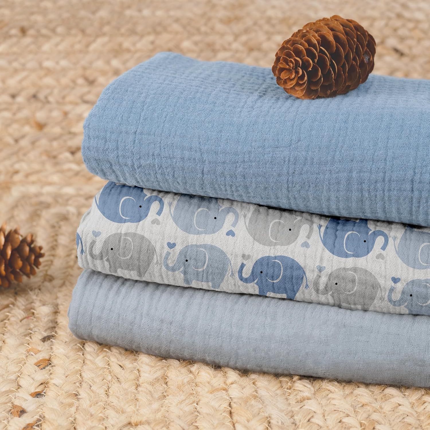 Thumbnail 3 de GLLQUEN BABY muslin swaddle blanket 95x100cm