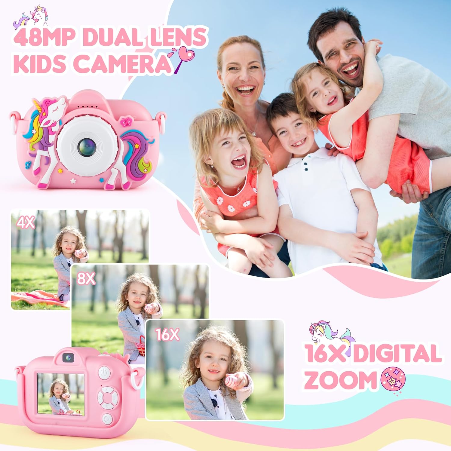 Thumbnail 4 de Kids Digital Camera with 32GB SD Card