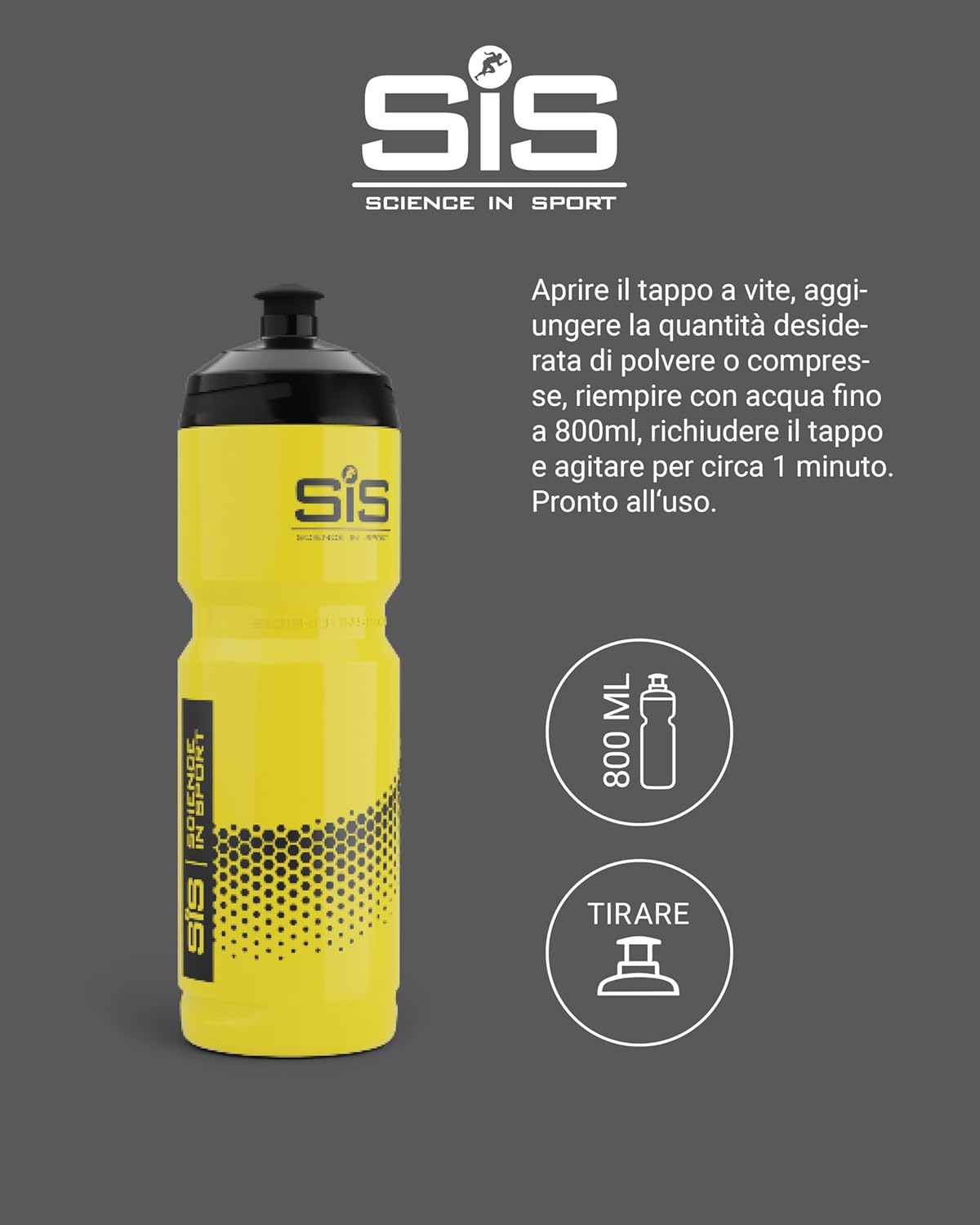 Detalle 2 de Science in Sport SIS Borraccia sportiva 700 ml