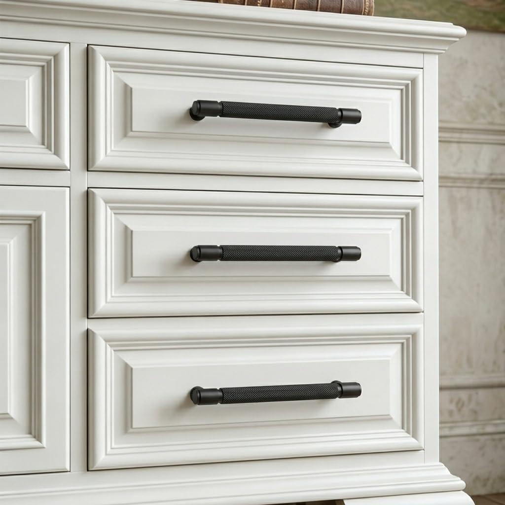 Thumbnail 2 de Talentedeco 10 Pack Matte Black Cabinet Pulls (6.3 Inch / 160mm) – Durable Zinc Alloy Hardware for Cabinets and Drawers