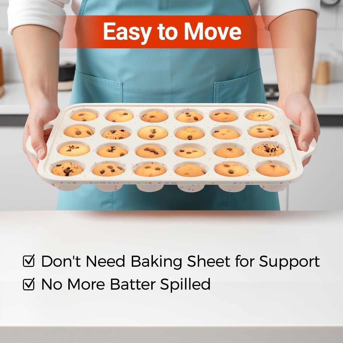 Detalle 2 de CAKETIME Mini Muffin Pan 24-Cup