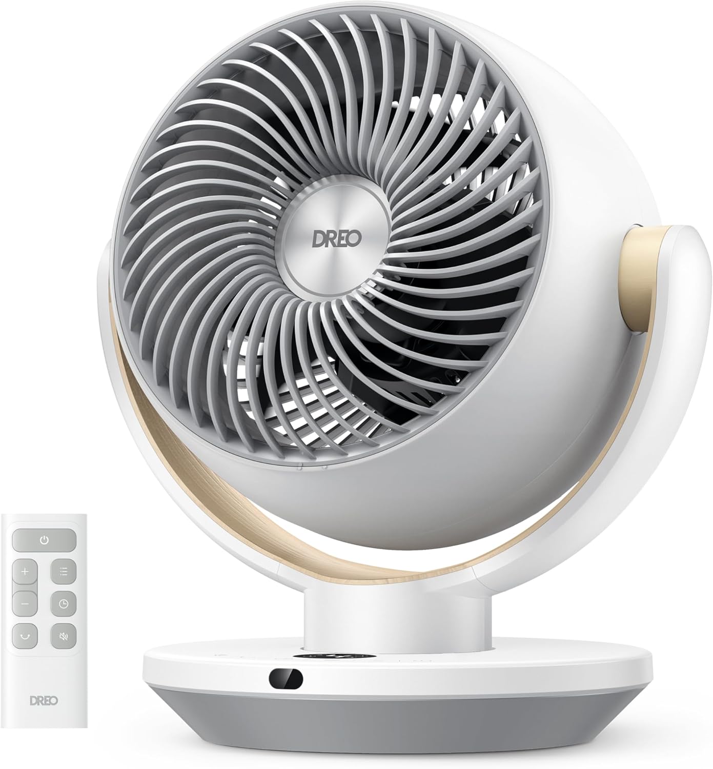 Dreo Fan for Bedroom Desk Air Circulator with Remote, 11-Inch Table Fan (4 Speeds, 90° Oscillation, 8H Timer)