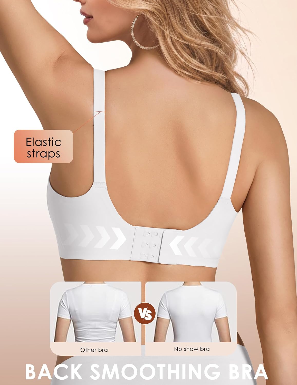 Detalle de Showyoo Jelly Bras Wireless Bralette, Seamless Full Coverage and Padded