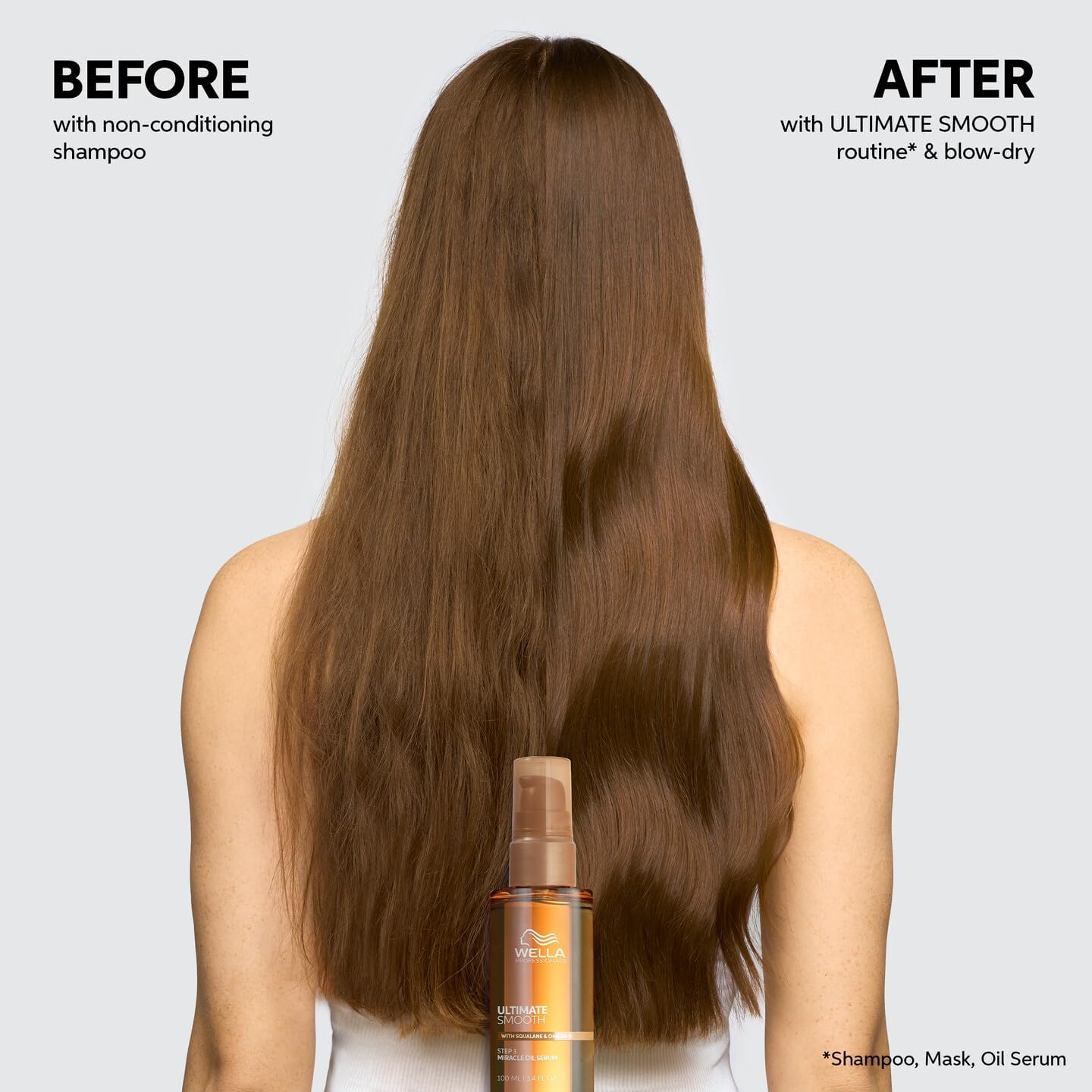Thumbnail 2 de Wella Professionals ULTIMATE SMOOTH Shampoo with Squalane & Omega 9 (1000ML) for dry, dull & frizzy hair