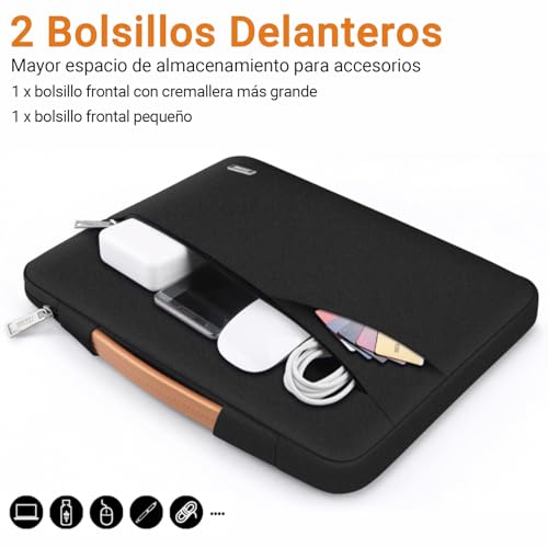 Detalle 2 de TECOOL 14-inch laptop sleeve with handle