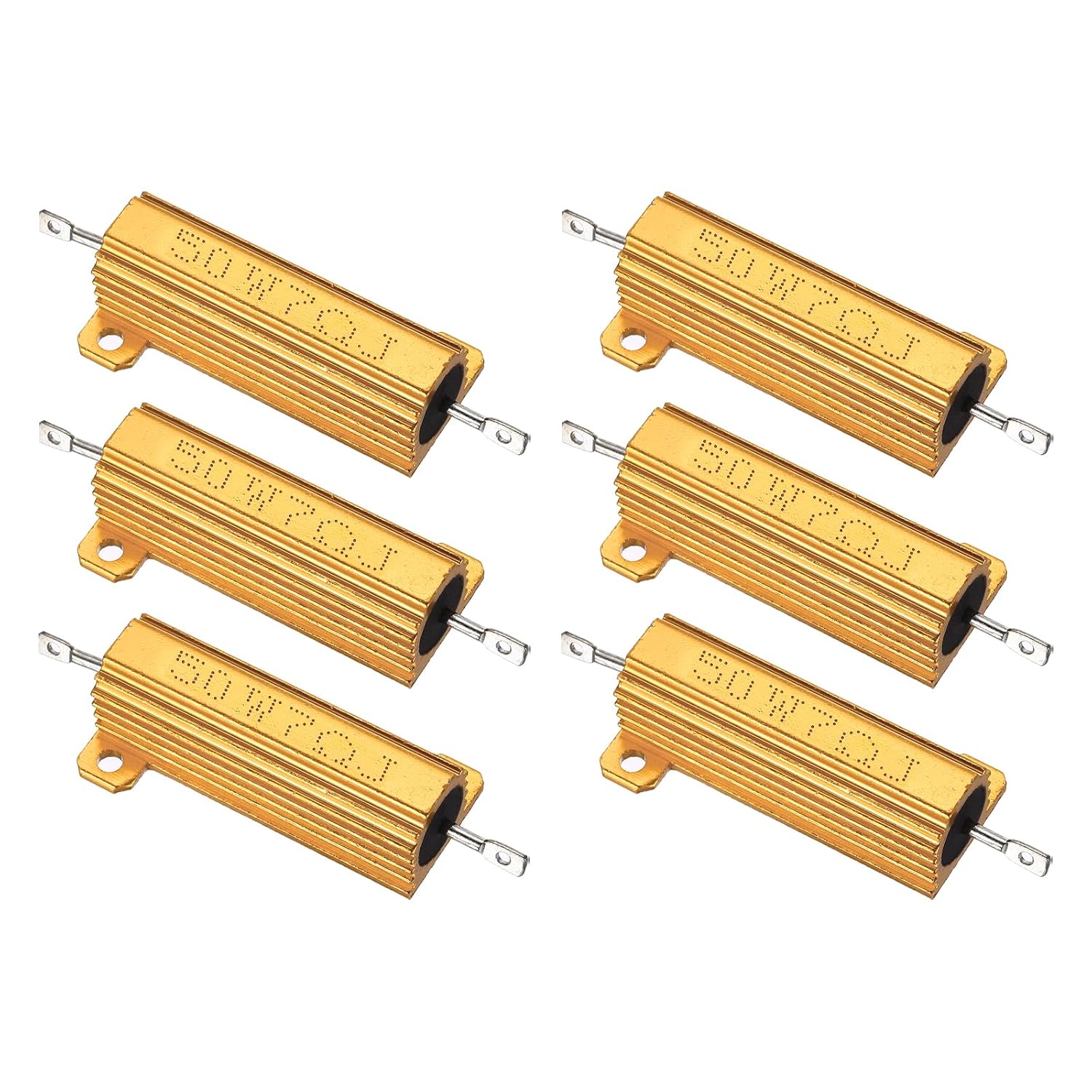 Thumbnail 6 de PATIKIL 50W 30Ω Aluminium Shell Resistor (3 Pack) – Chassis Mounted, 5% Tolerance