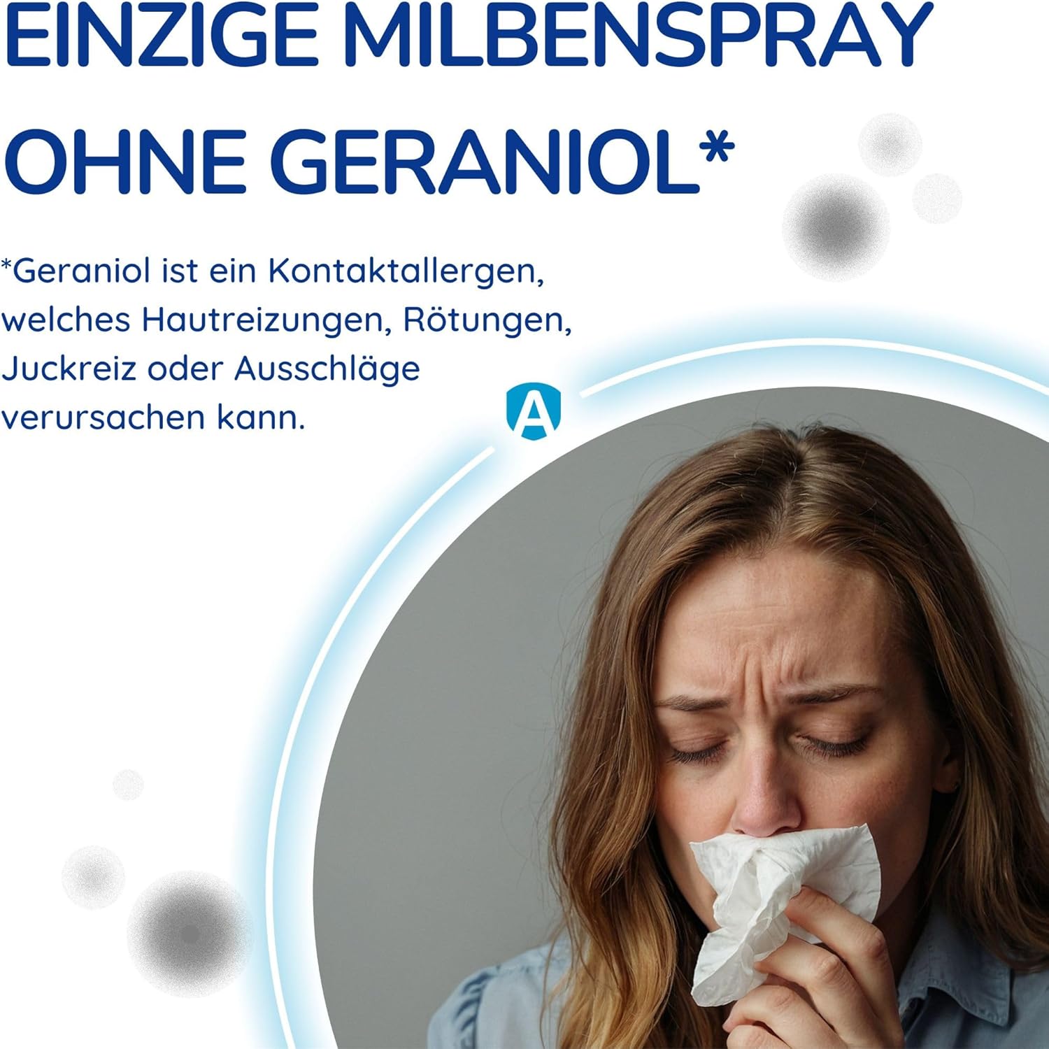 Detalle 2 de Allergoff Milbenspray 400 ml – Allergenspray gegen Milben für Matratzen & Polster