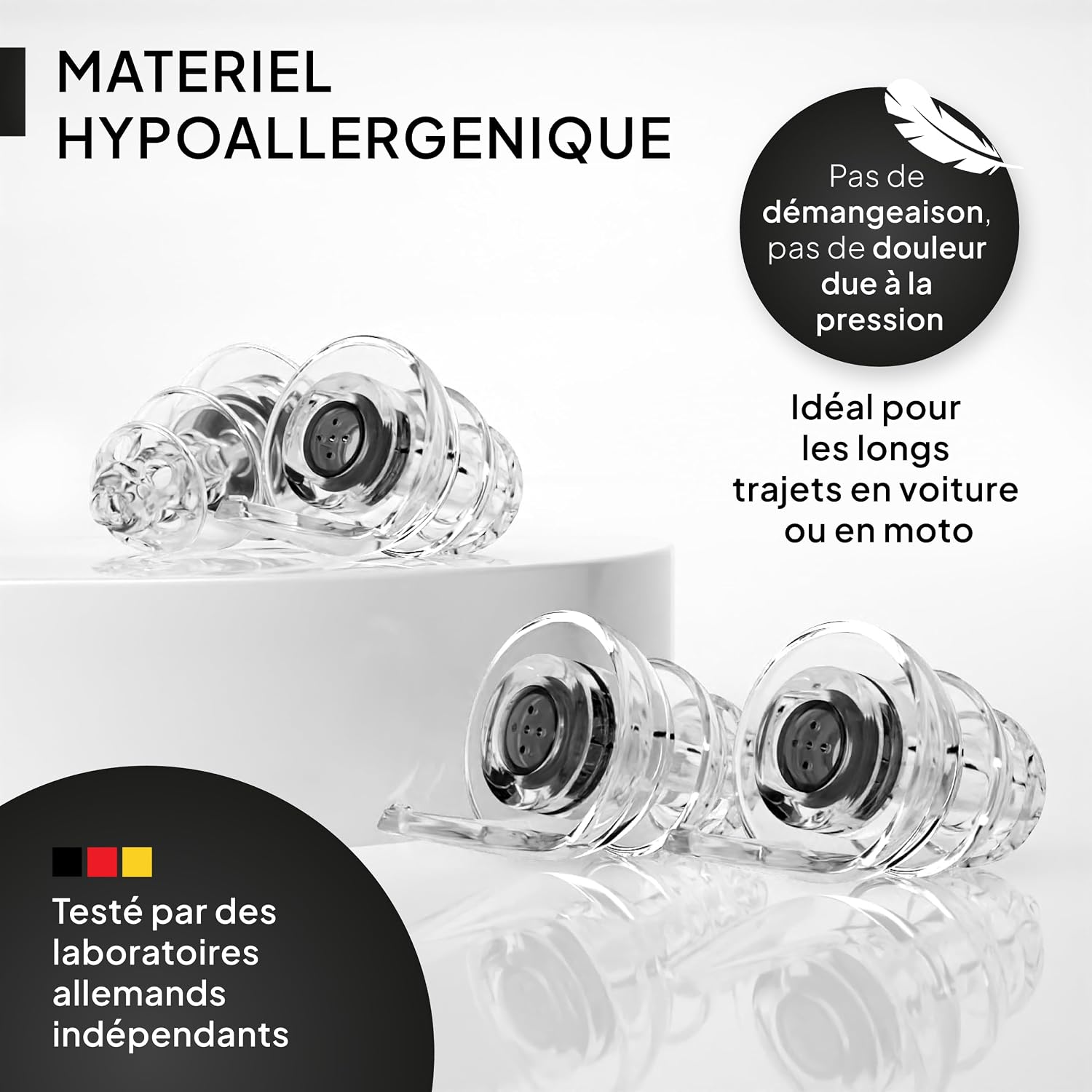 Thumbnail 6 de Senner MotoPro : bouchons d’oreille pour moto avec étui aluminium, SNR 17 dB