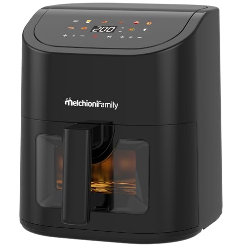 Detalle de Melchioni Family Friggitrice ad Aria Emma 5L: coture croccanti con poco olio