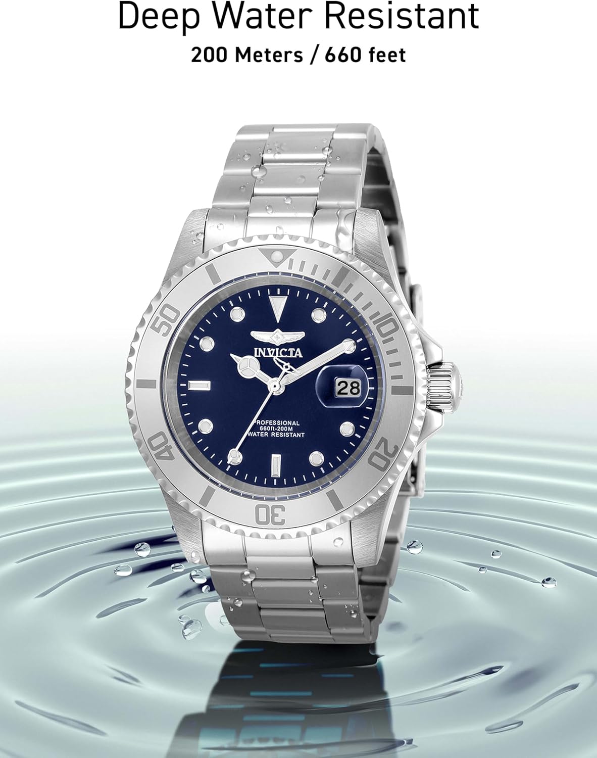 Thumbnail 4 de Invicta Pro Diver Edelstahl Herren Quarzuhrwerk – 40 mm, Blau