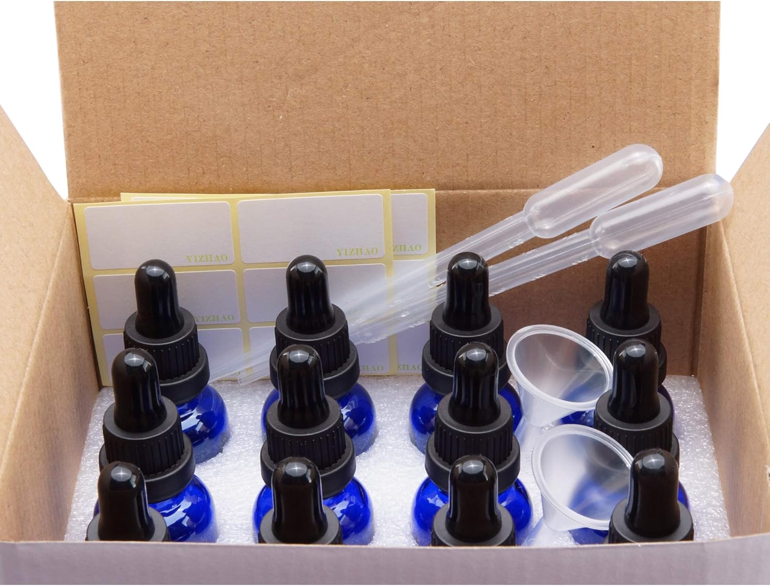 Thumbnail 5 de YIZHAO Bottiglie contagocce in vetro 30 ml, set 12 pezzi