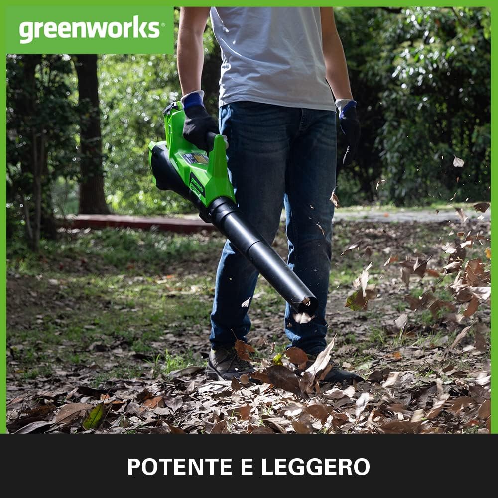 Thumbnail 2 de Greenworks 40V Soffiatore foglie assiale con Modalità Cruise 177 km/h (solo utensile) G40AB