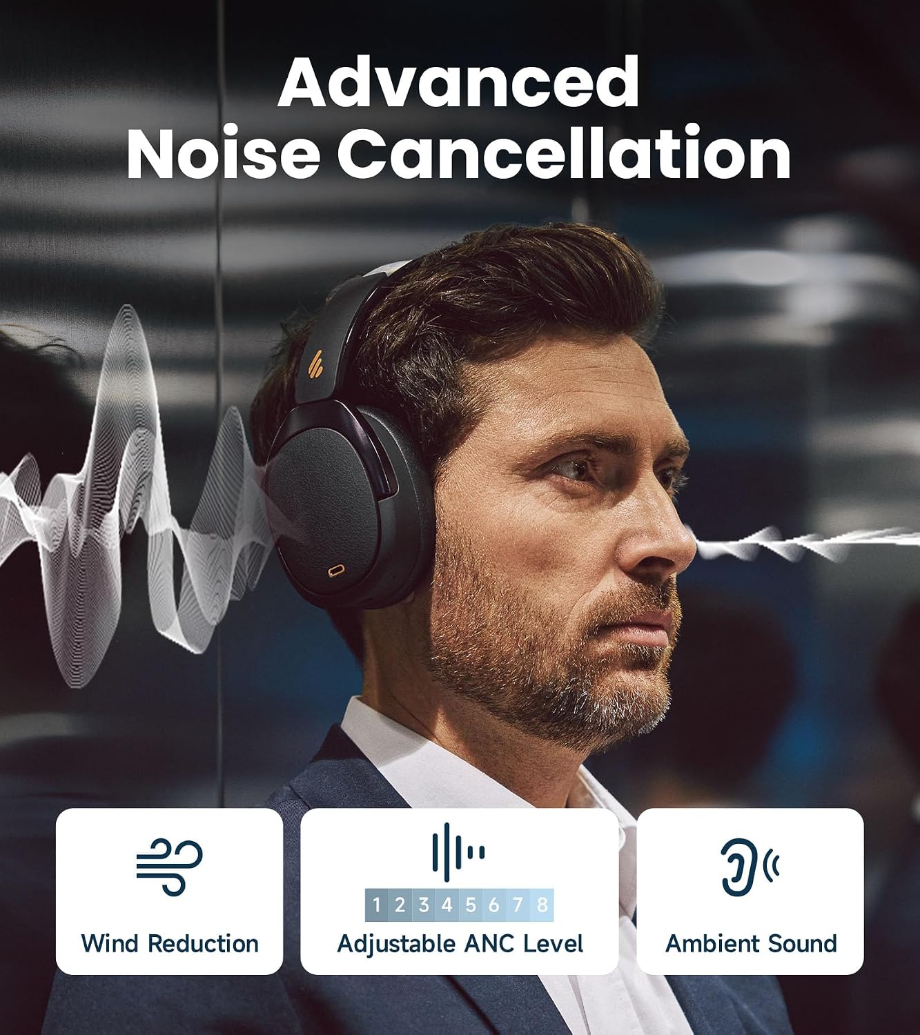 Thumbnail 1 de Edifier WH950NB Gen 2 noise cancelling headphones