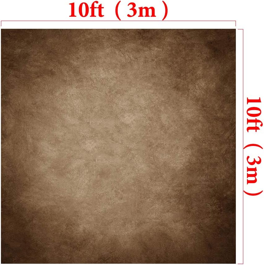 Detalle de Kate Photography Backdrop 3x3m Dark Brown Texture Backdrop for Studio Portraits