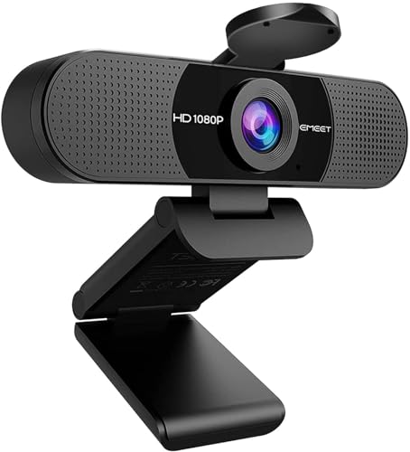 Detalle de eMeet Webcam 1080P C960 : Web Cam Full HD avec double microphone et grand angle 90°