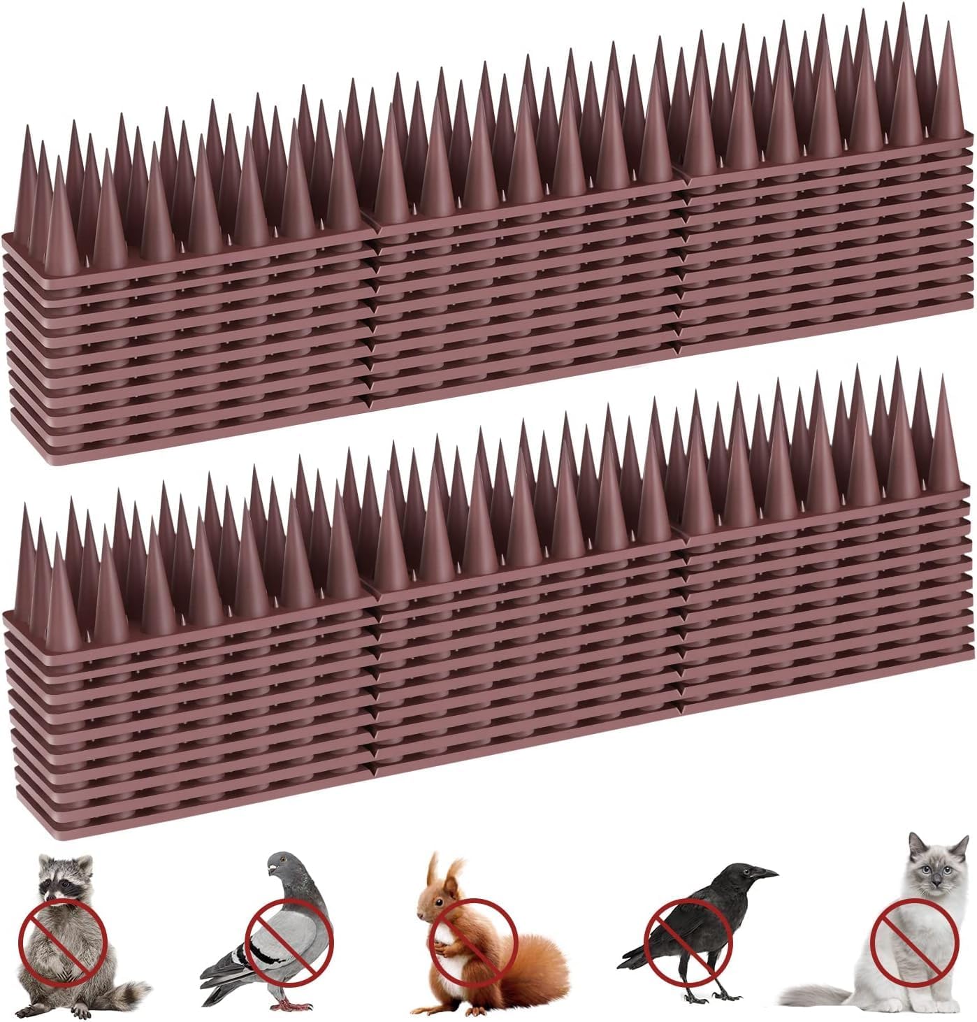 Thumbnail 6 de YMYH anti-duivenpinnen voor balkon, 5,7 m, 20 stuks in zwart kunststof