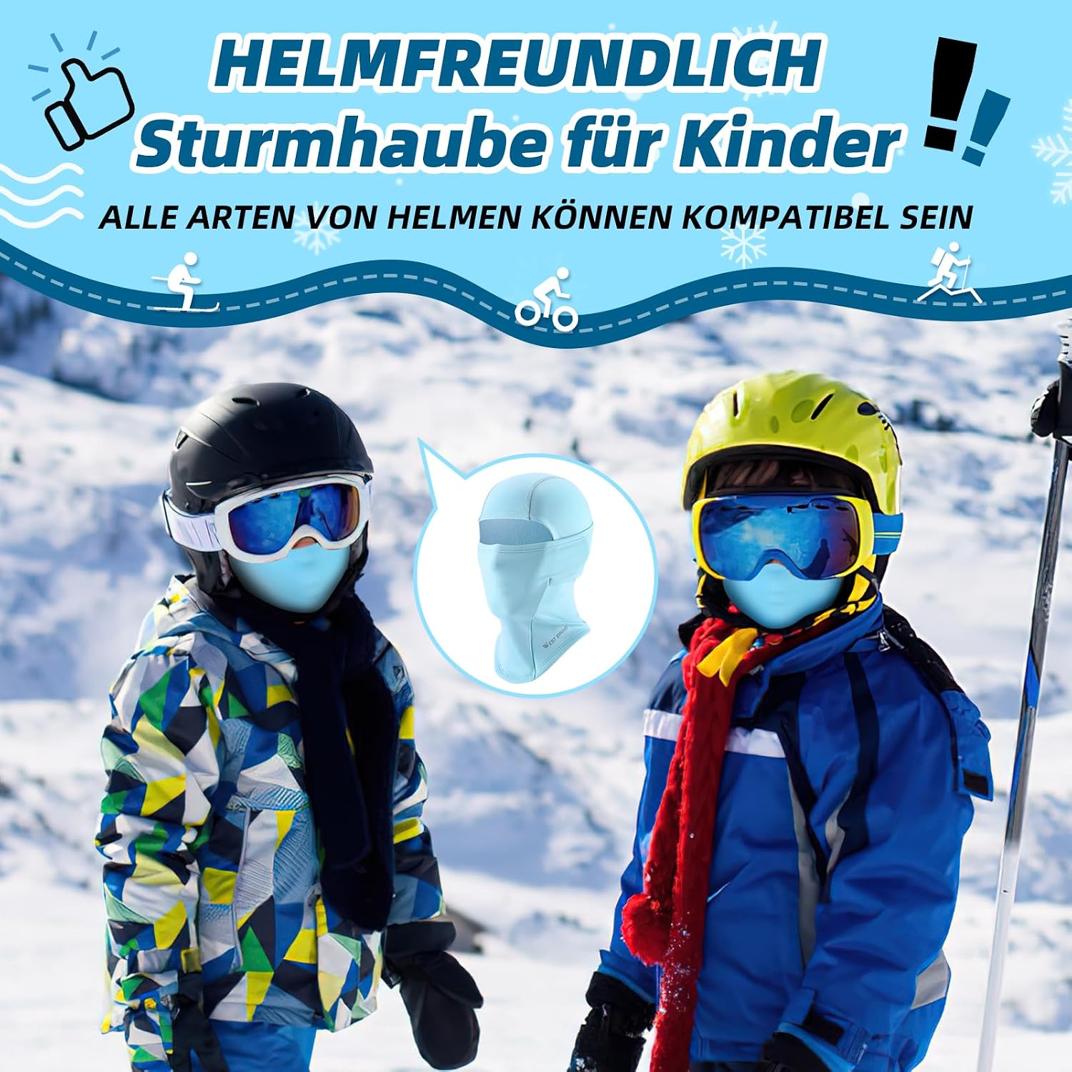 Thumbnail 3 de ICOCOPRO Kinder Sturmhaube Winter